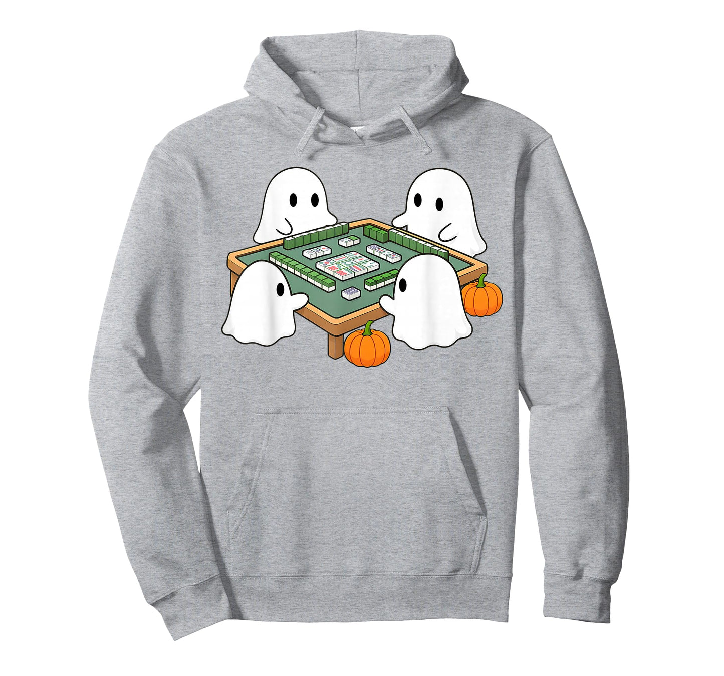 Halloween Ghost Playing Mahjong Spooky Mahjong Funny Costume T-Shirt