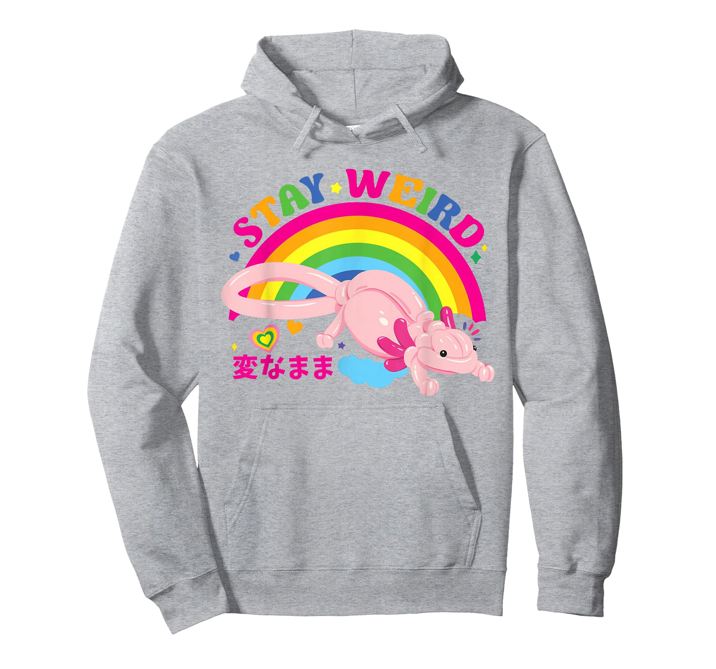 Kidcore Clothes Balloon Axolotl Aesthetic Decora Stay Weird T-Shirt