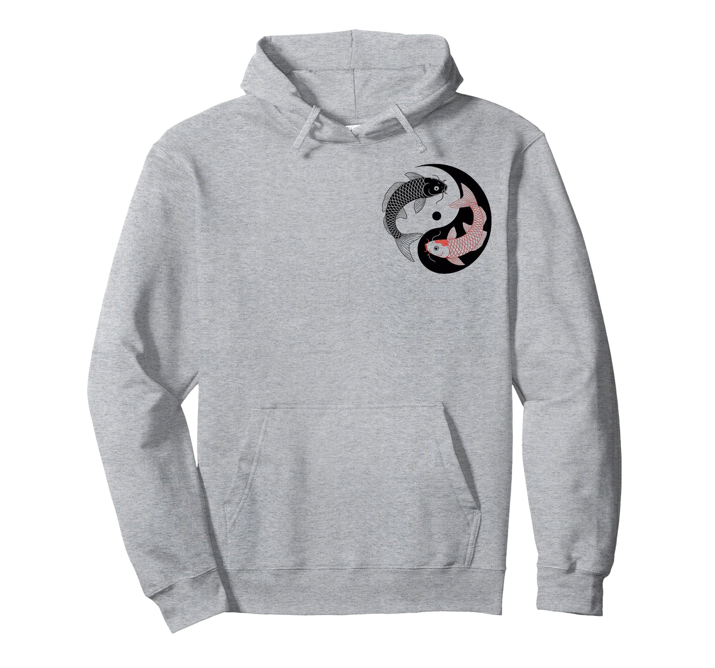 Yin Yang Koi Fish Japanese Kanji Zen Symbol Balance TWO SIDE T-Shirt