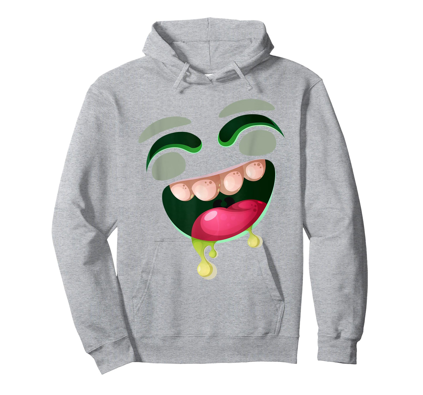 Cute Monster Face Halloween Group Easy Costume Cartoon T-Shirt