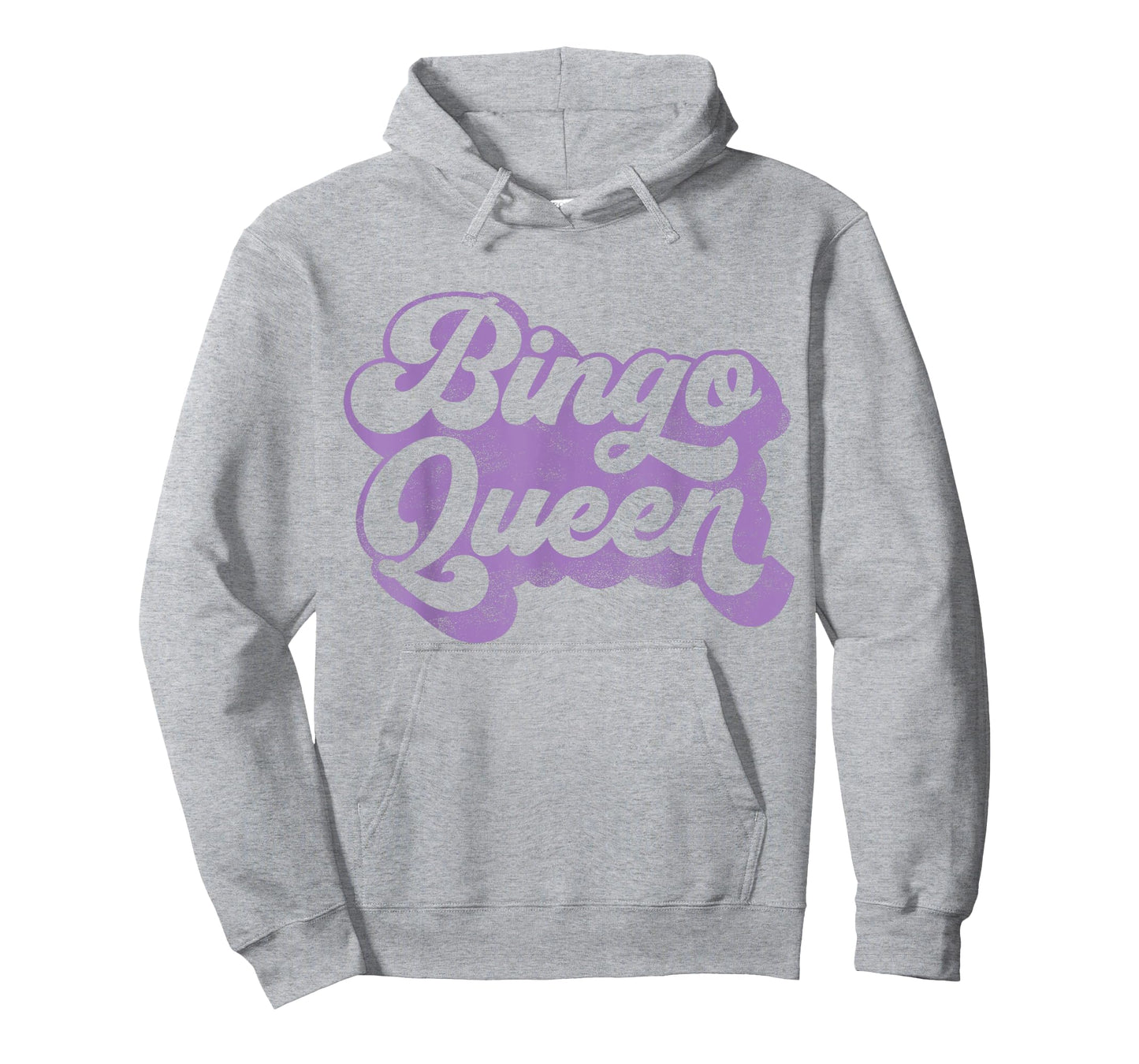 Bingo Queen T-Shirt for Callers or Players in Purple T-Shirt
