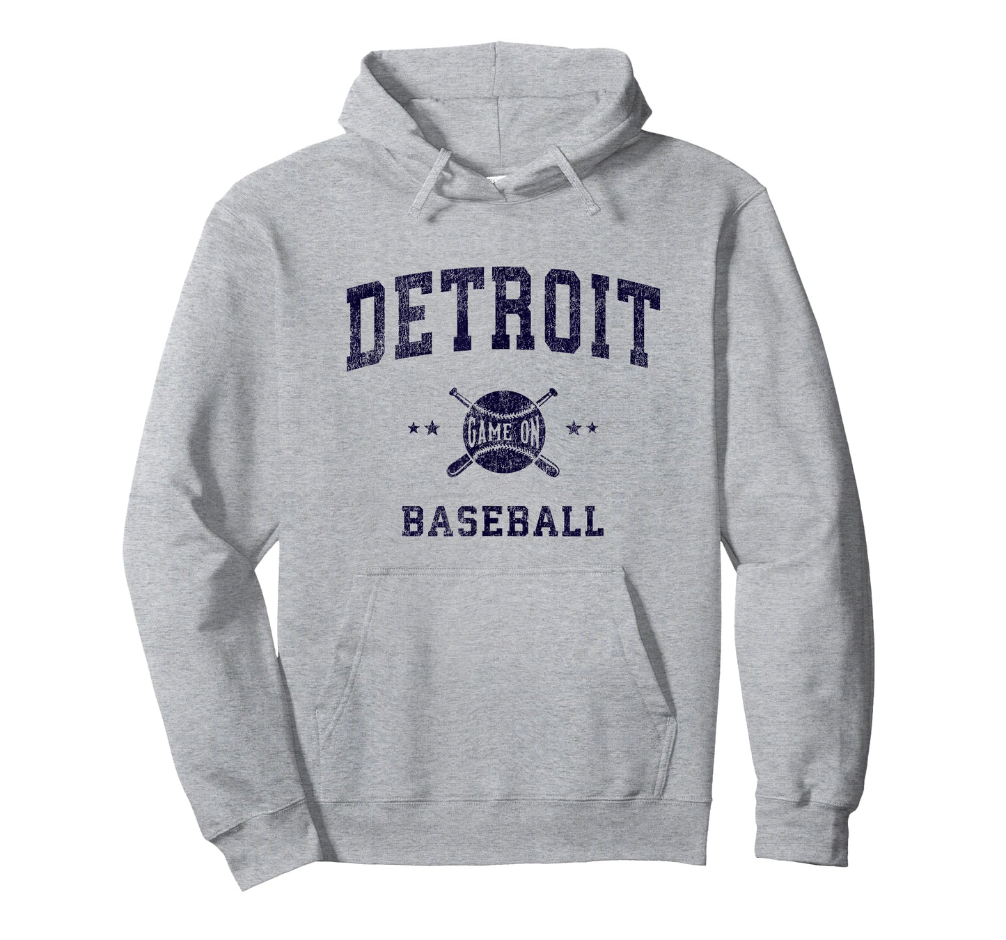 Detroit Vintage Baseball Throwback Retro Design T-Shirt