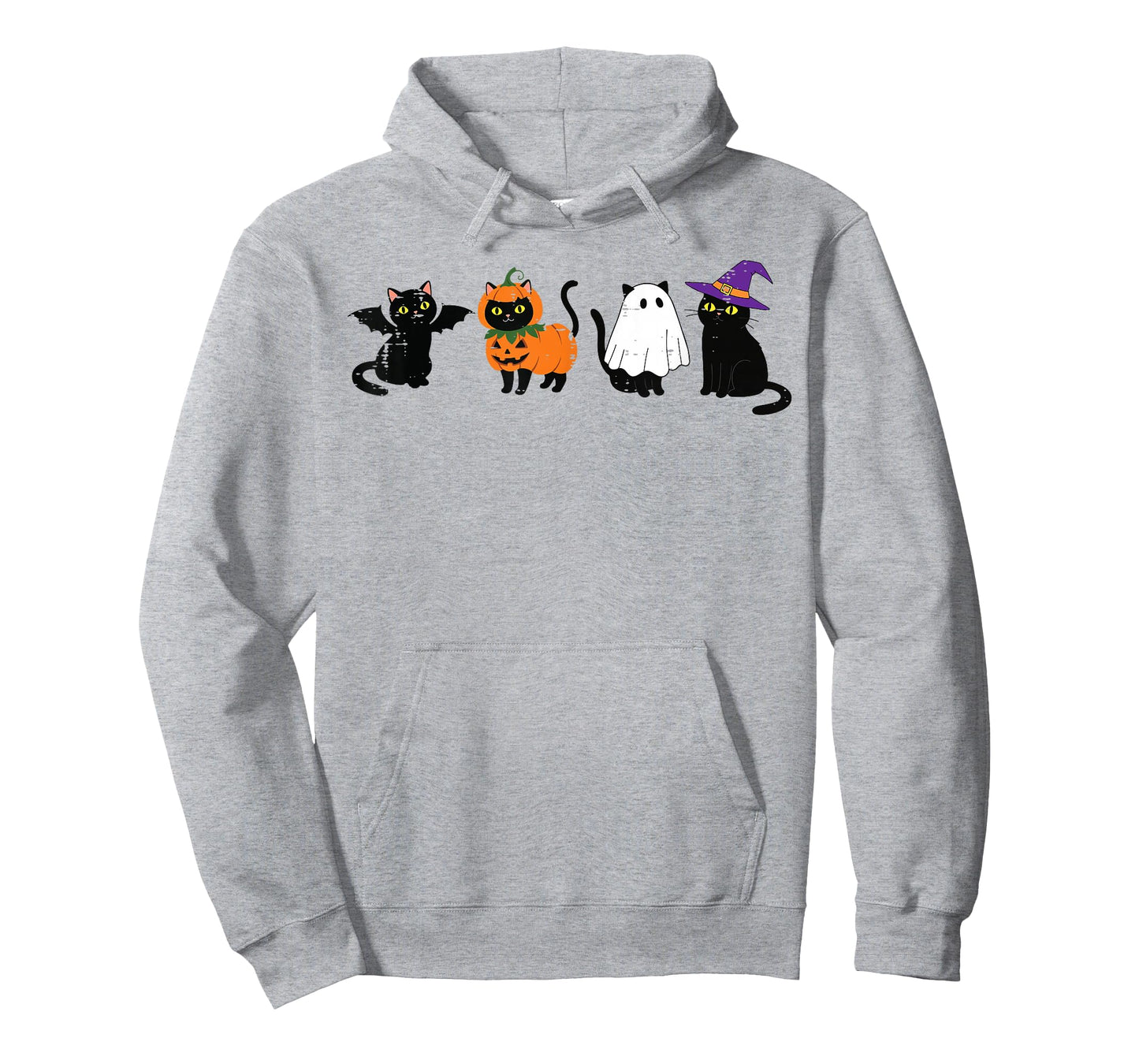 Halloween Cats Pumpkin Ghost Witch Costume Girls Kids Women T-Shirt