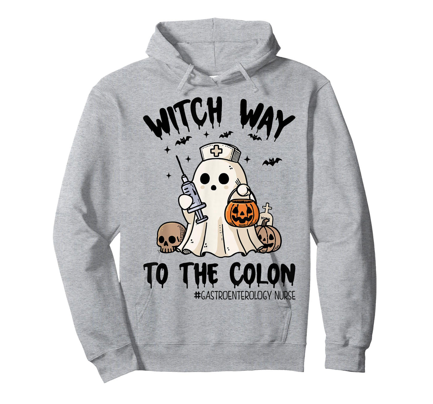 Gastroenterology Nurse Halloween Endo Nurse Ghost Endoscopy T-Shirt