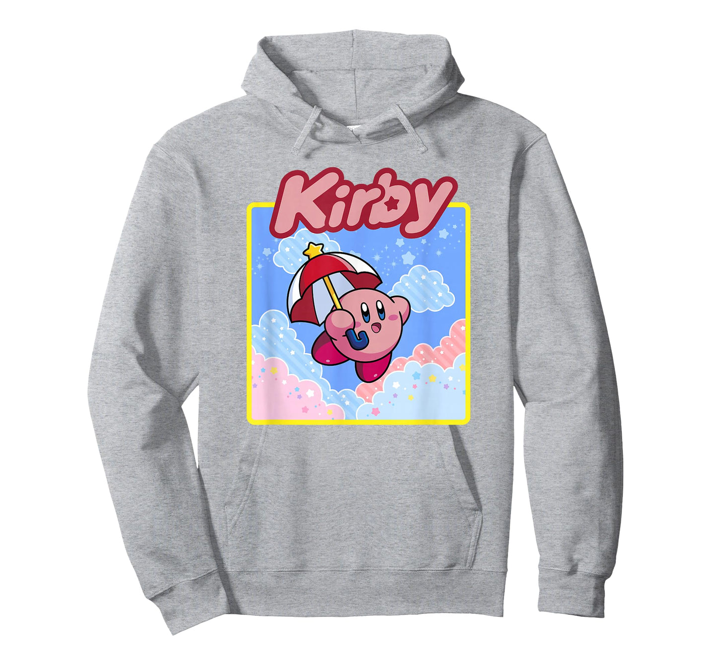 Kirby Floating in The Clouds Pastel Kawaii Nintendo Panel T-Shirt