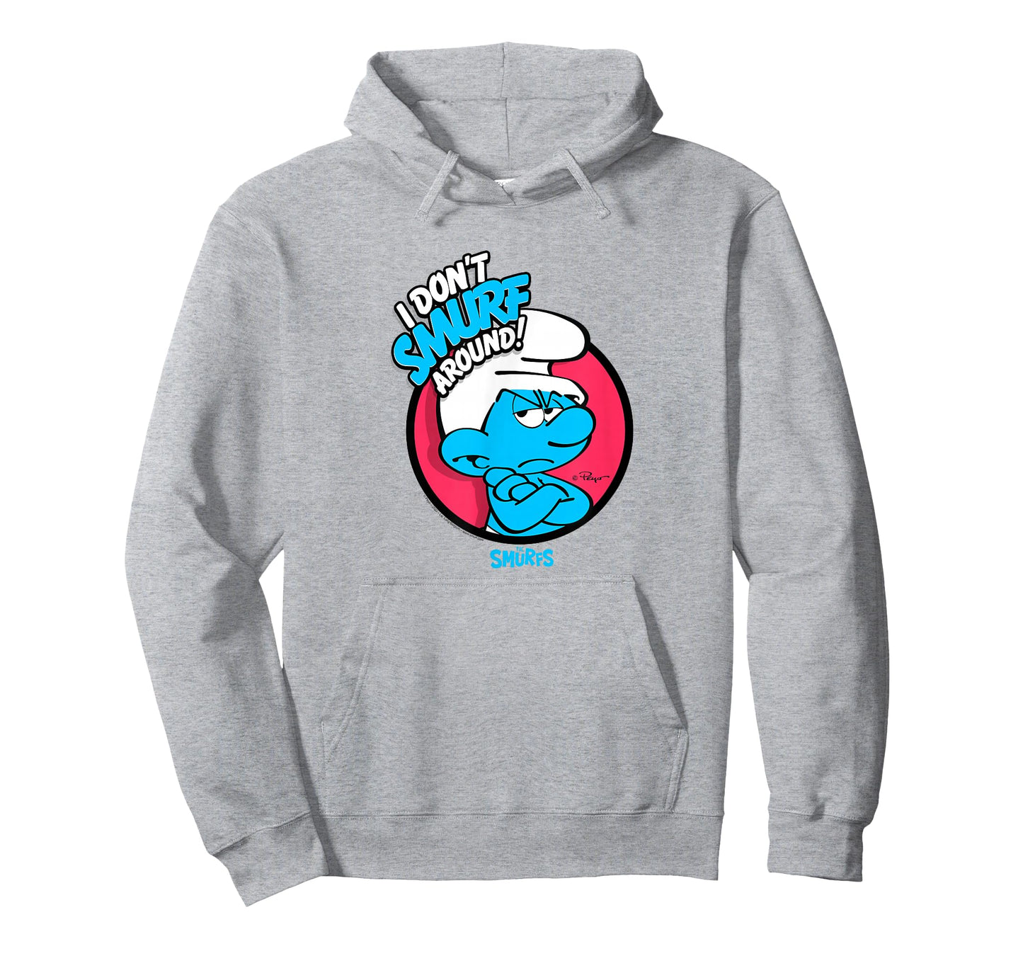 The Smurfs I Don't Smurf Around Retro Cartoon T-Shirt
