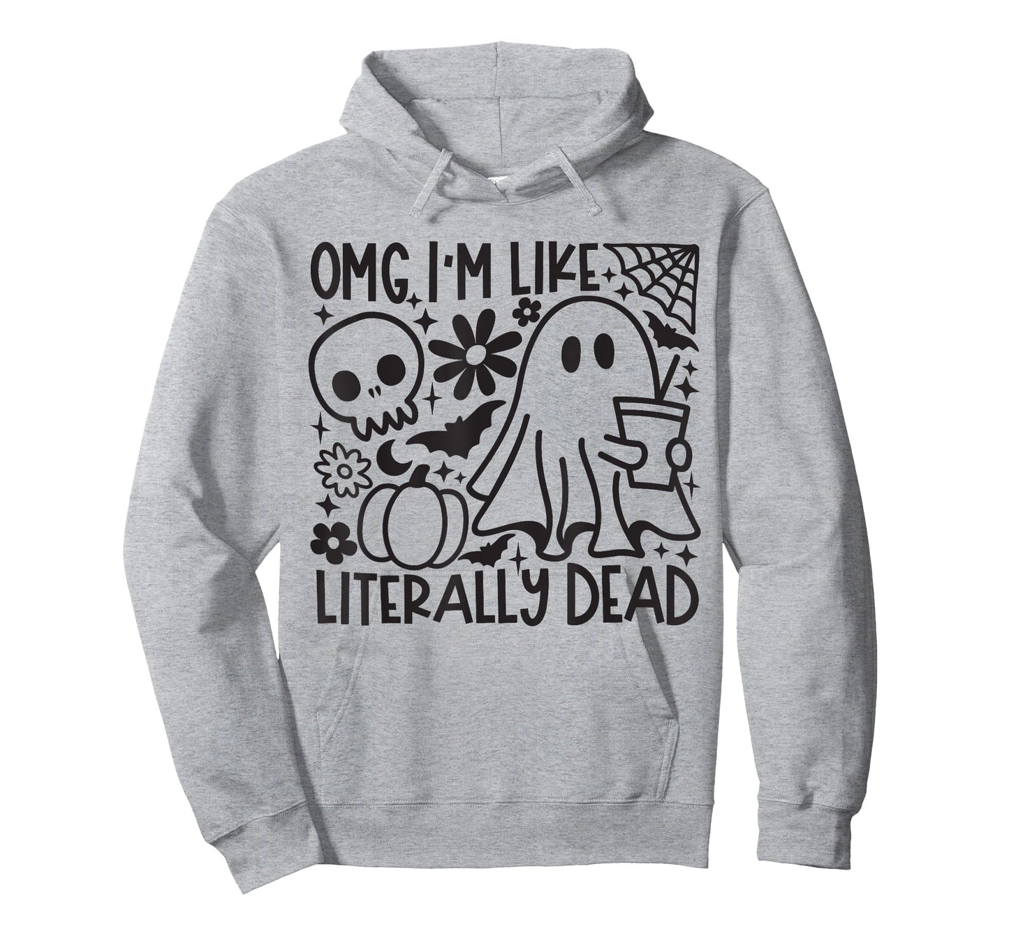 Omg I'M Like Literally Dead Coffee Halloween Ghost Coffee T-Shirt