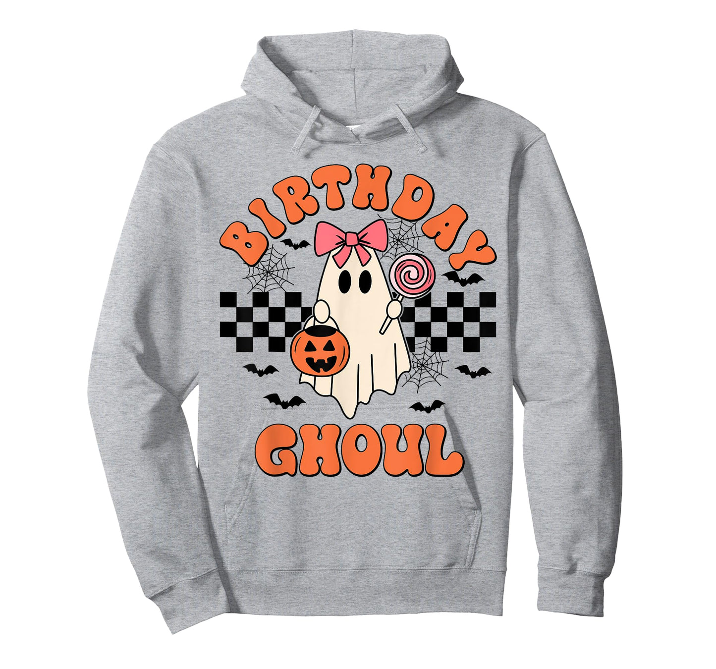 Birthday Ghoul Spooky Season Groovy Halloween Girls Kids T-Shirt