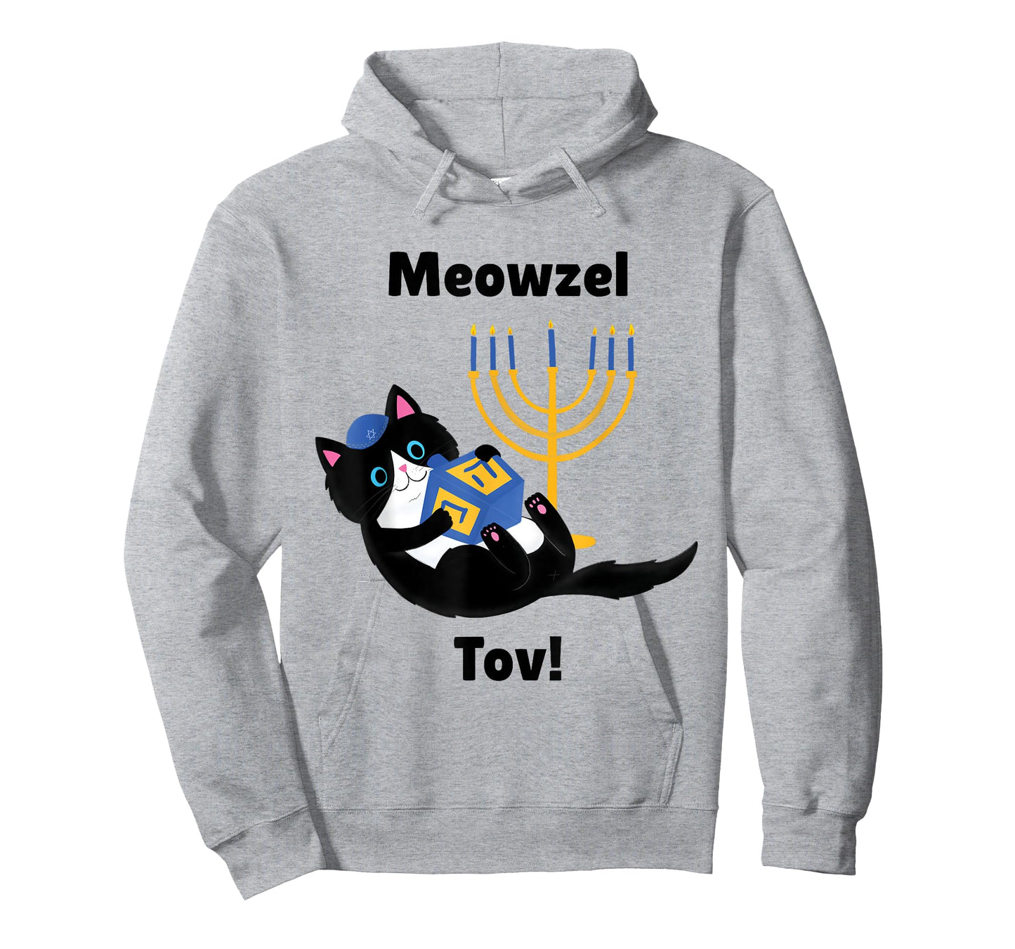 MeowzeL Tov | Hanukkah Cat T-Shirt for Men Women Girls Kids