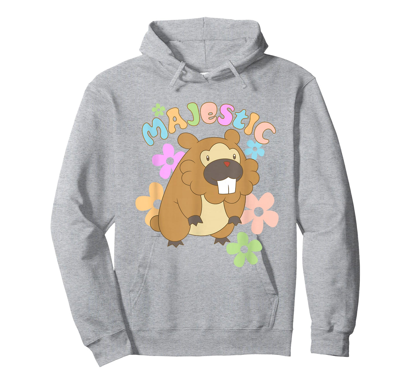 Pokémon Majestic Bidoof Floral Portrait T-Shirt