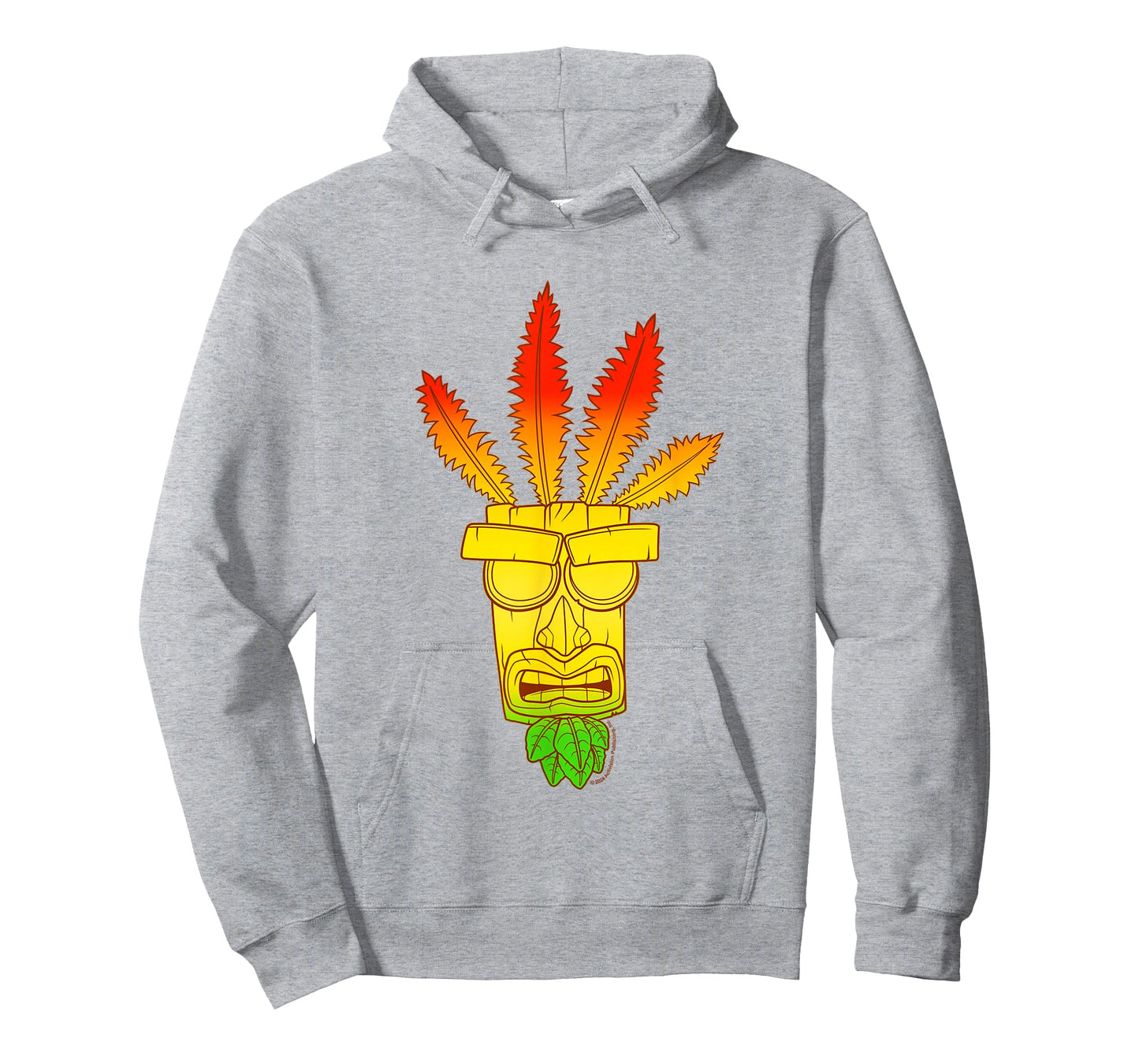 Crash Bandicoot Aku Aku Gradient Colors Chest Logo T-Shirt