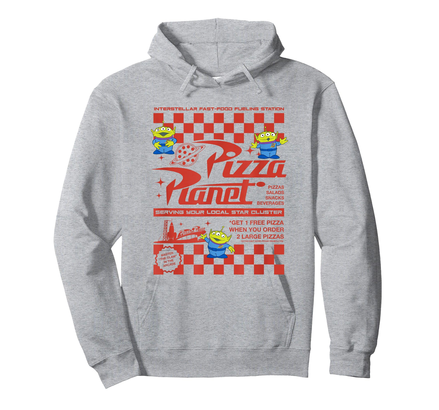 Disney Pixar Toy Story Pizza Planet Iconic Retro Flyer Logo T-Shirt