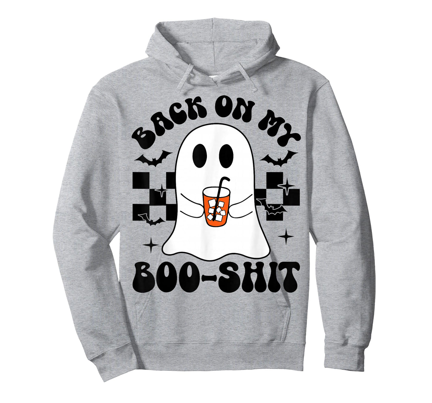 Funny Back On My Boo-Shit Cute Ghost Halloween Spooky Season T-Shirt