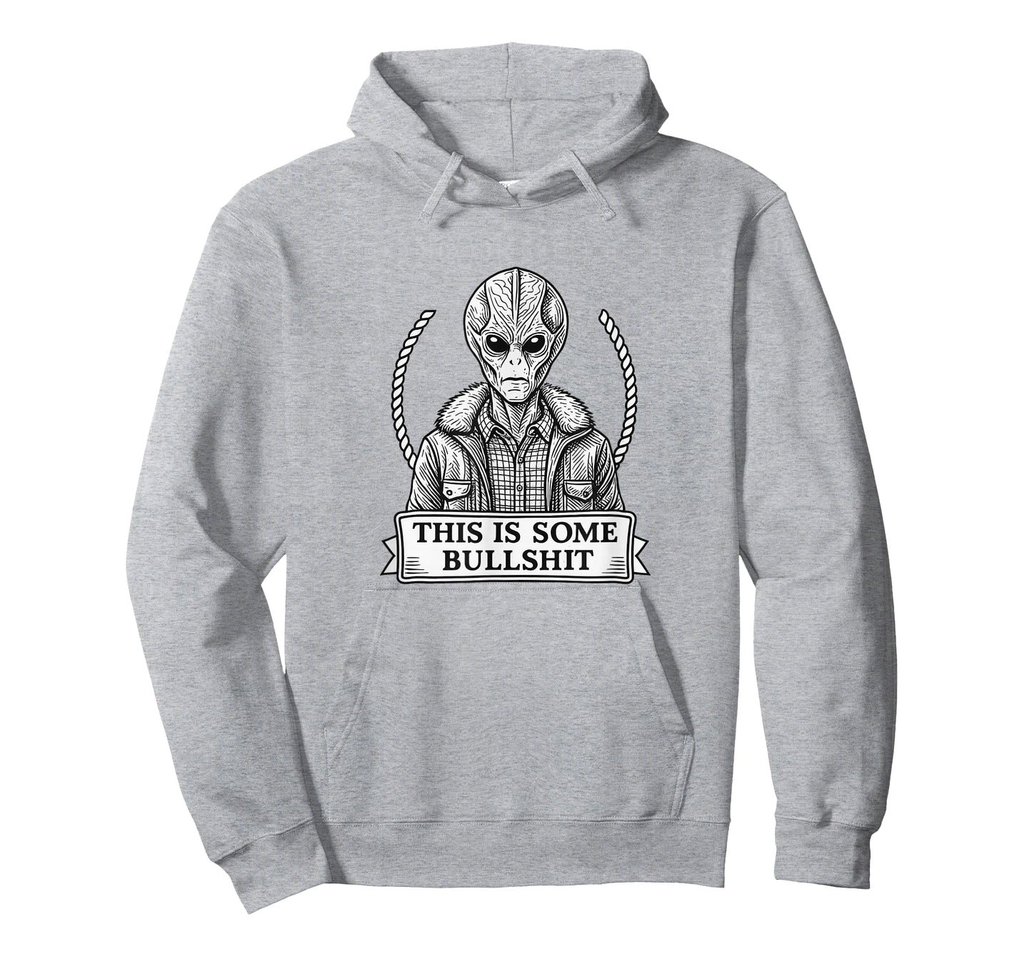 Funny Alien Quote, “This is Some Bullshit” Sci-Fi Graphic T T-Shirt
