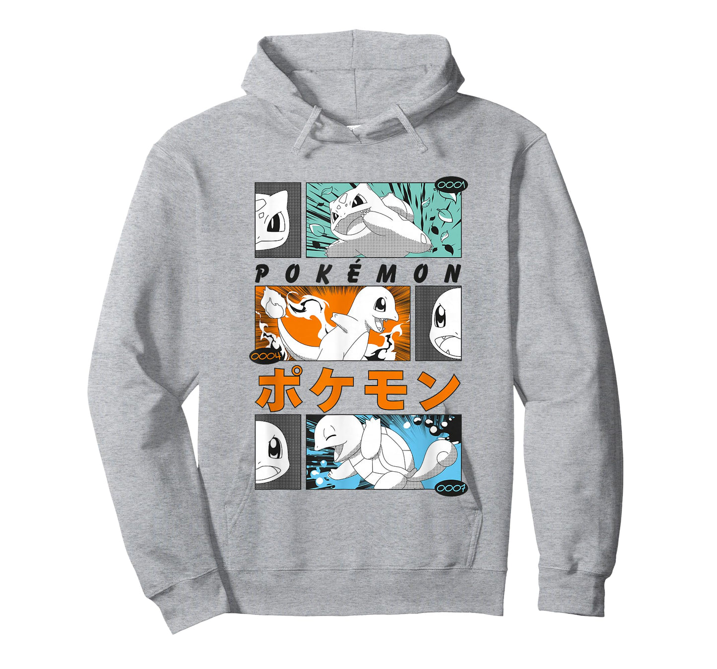 Pokémon Kanto Starters Vintage Manga Action Panels T-Shirt