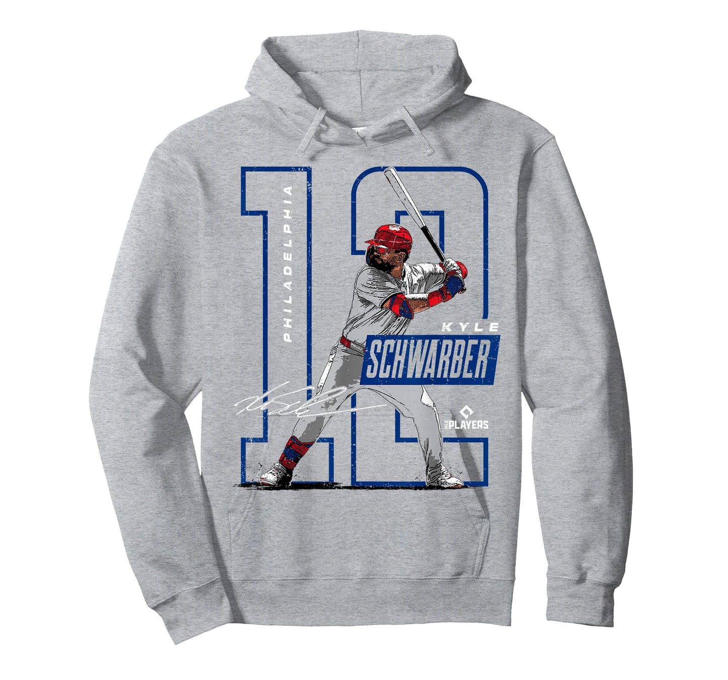 License Champs Kyle Schwarber | Philadelphia Baseball Players | MLBSWB3002 T-Shirt, Small, Red