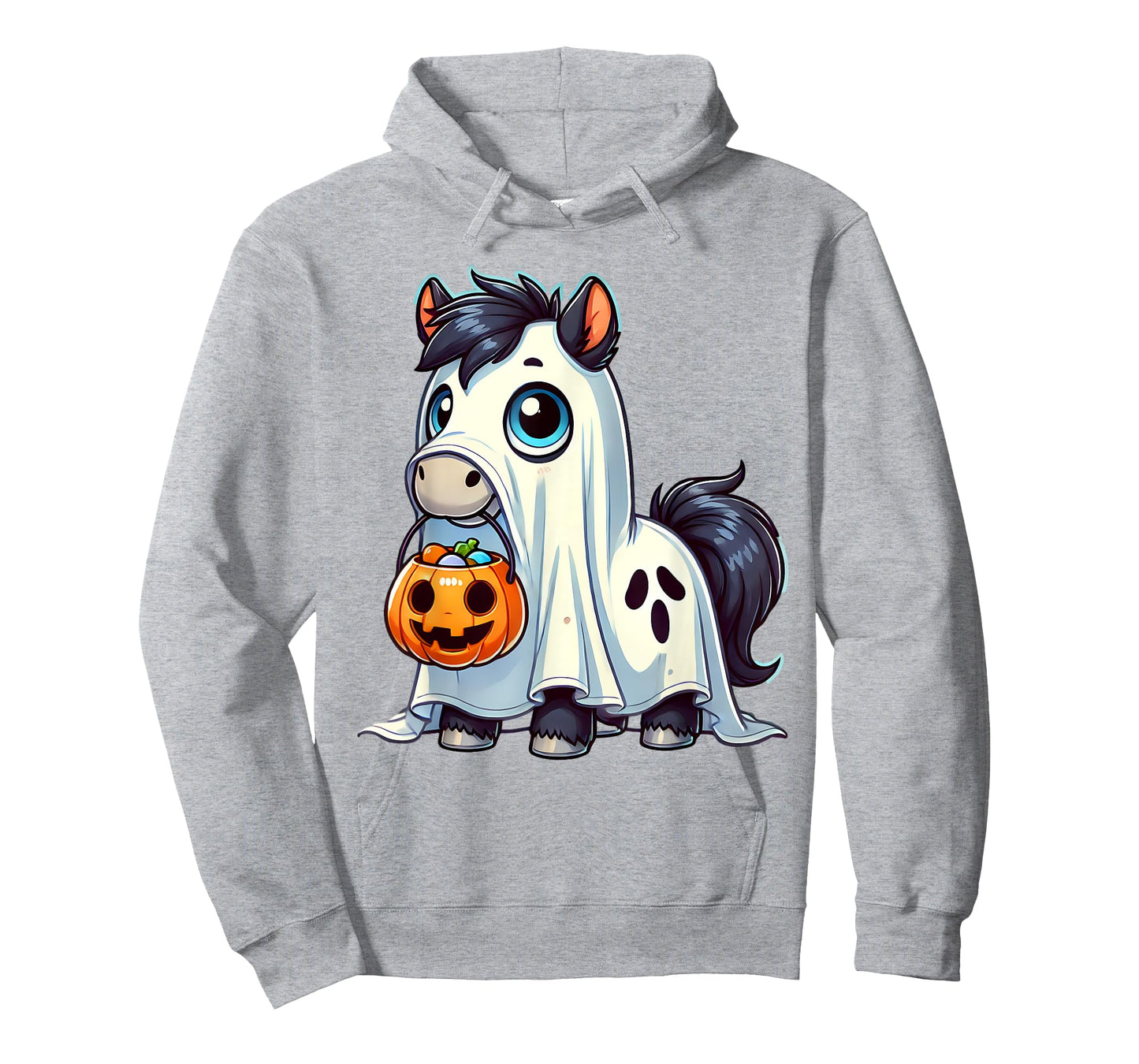 Horse Ghost Halloween Farm Animal Men Women Kids T-Shirt
