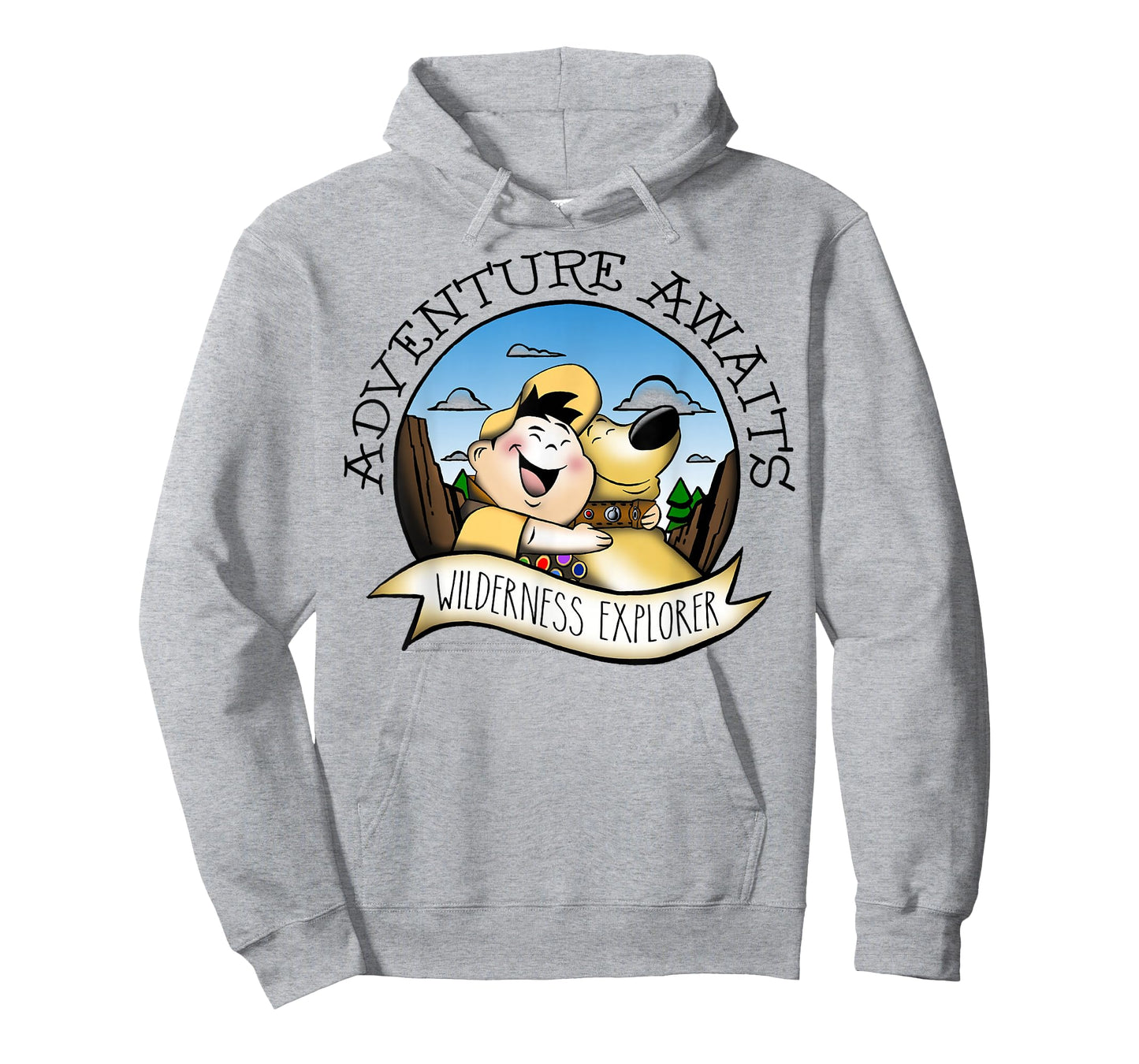 Disney Pixar Up Russell Dug Vintage Hug Graphic T-Shirt T-Shirt