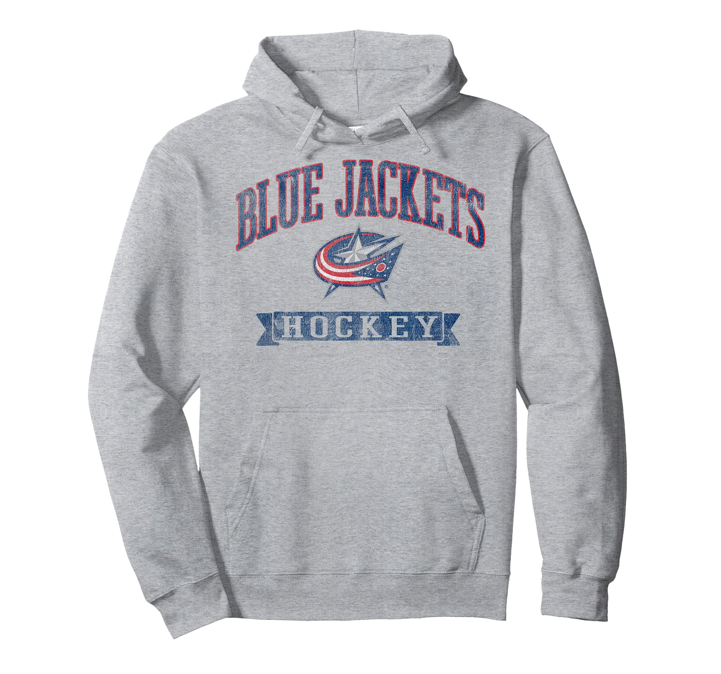 Columbus Blue Jackets Vintage Hockey Gray Licensed T-Shirt