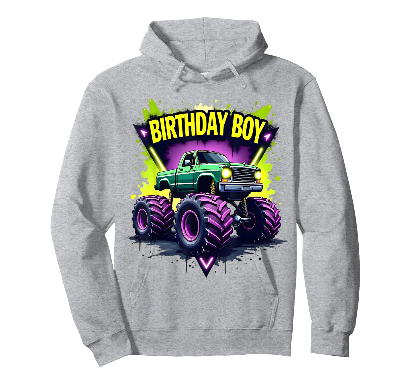 Birthday Boy Monster Truck Birthday Party Kids Boys T-Shirt