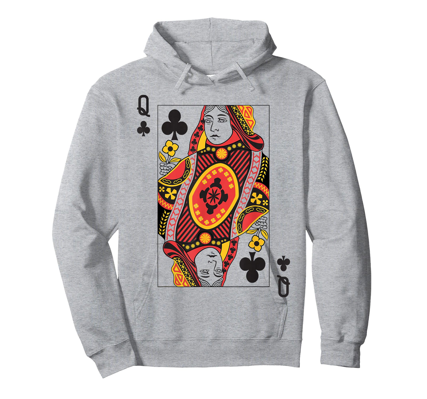 Queen of Clubs | Royal Flush Group Costume Playing Card T-Shirt