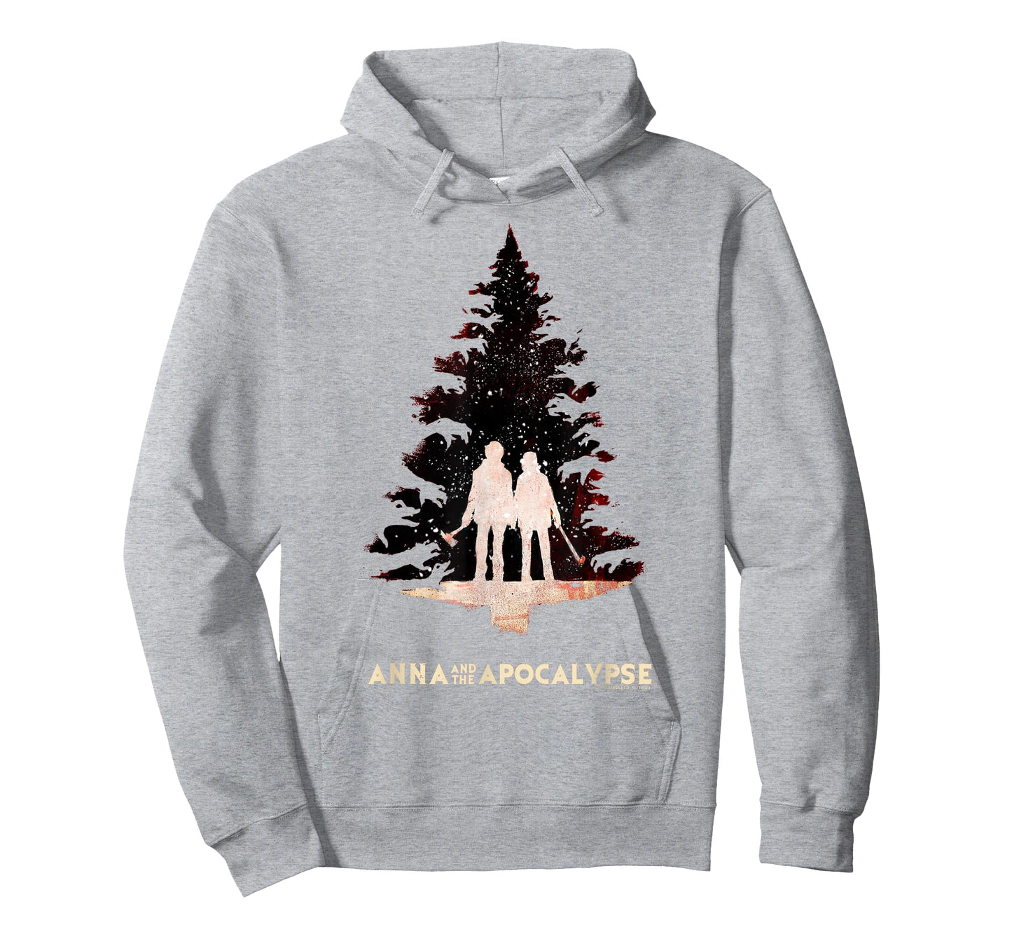 Anna and the Apocalypse Zombie Tree Silhouette Christmas T-Shirt