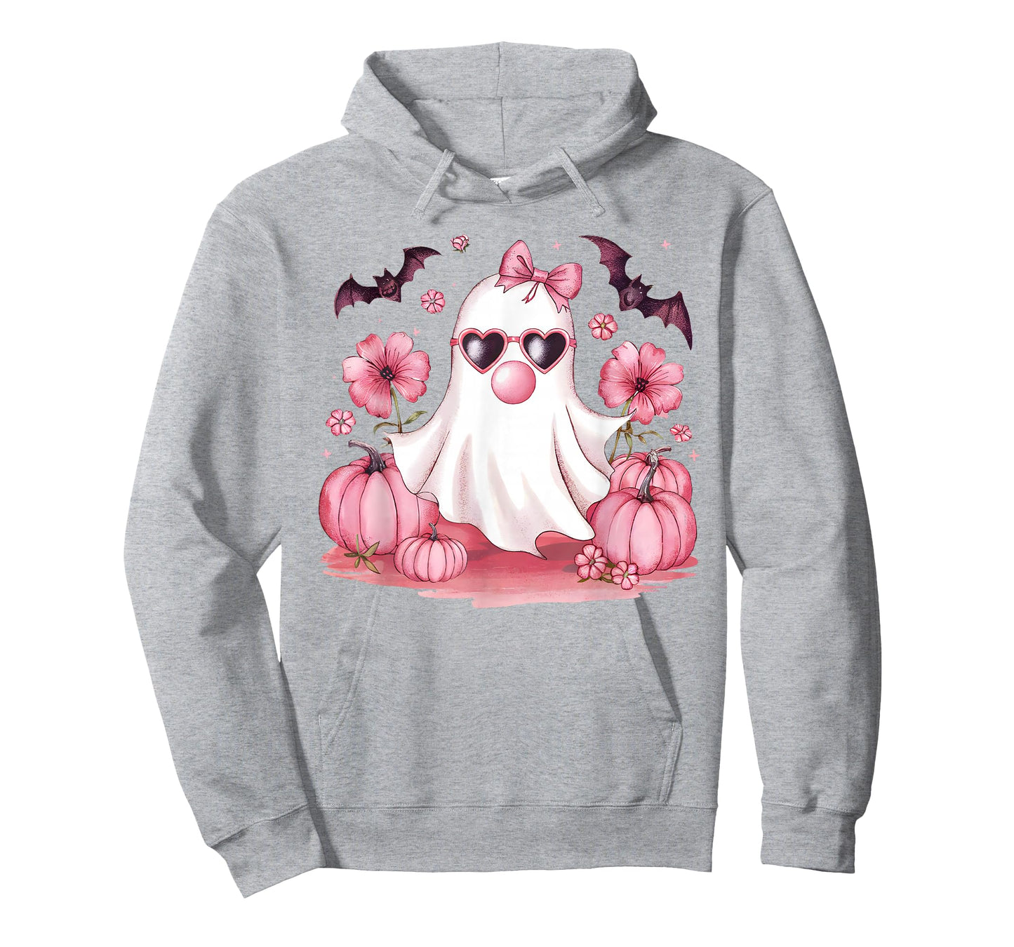 Cute Girly Ghost Blowing Bubble Gum Halloween Costume Kids T-Shirt