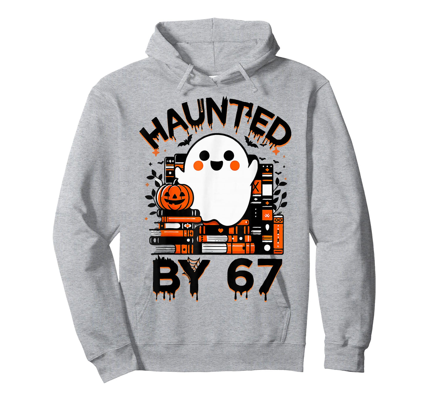 Haunted by 67 - Teacher Boo Ghost Pumpkin Halloween Costume T-Shirt