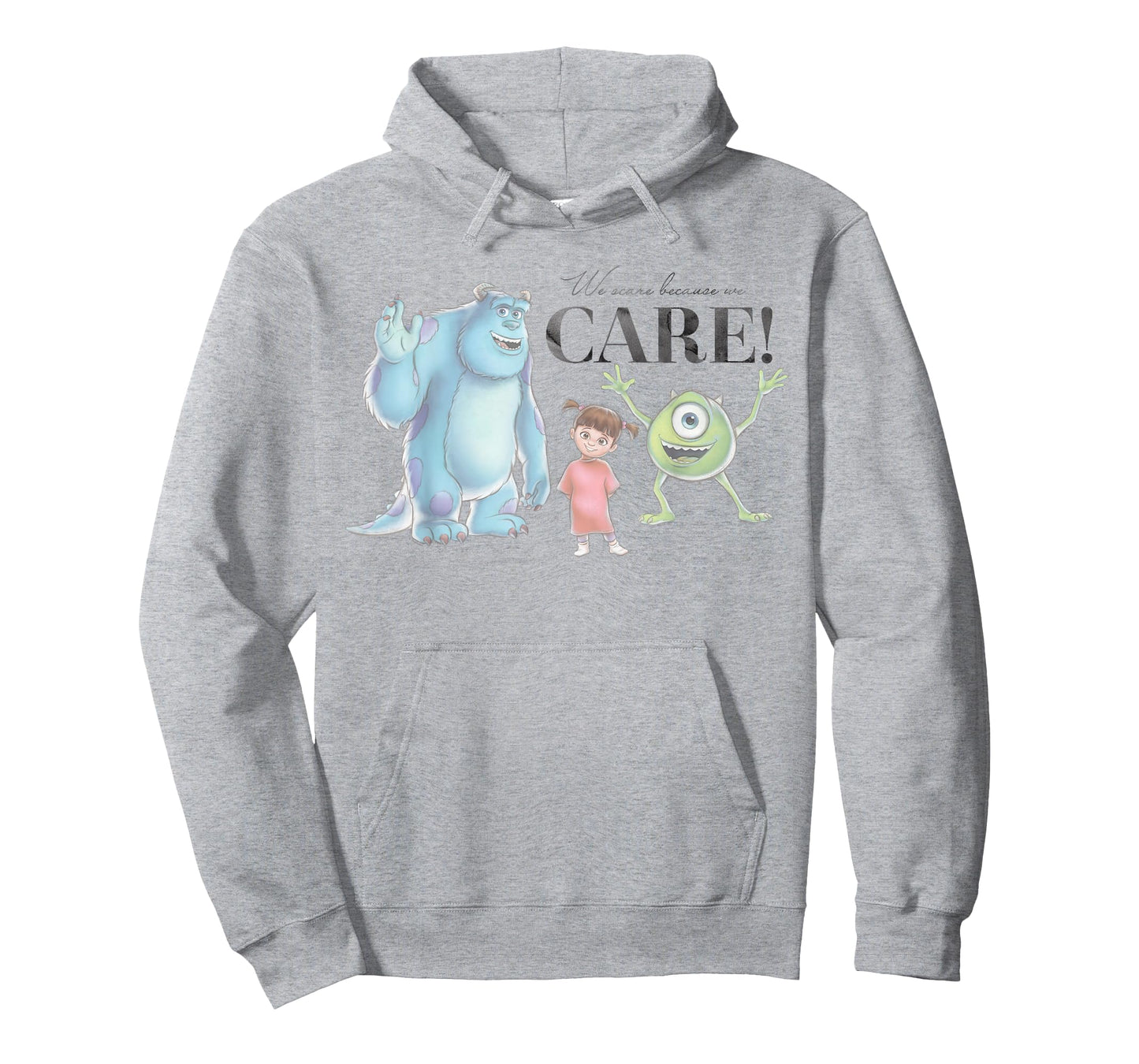 Disney 100 and Pixar's Monsters Inc We Scare Because We Care T-Shirt