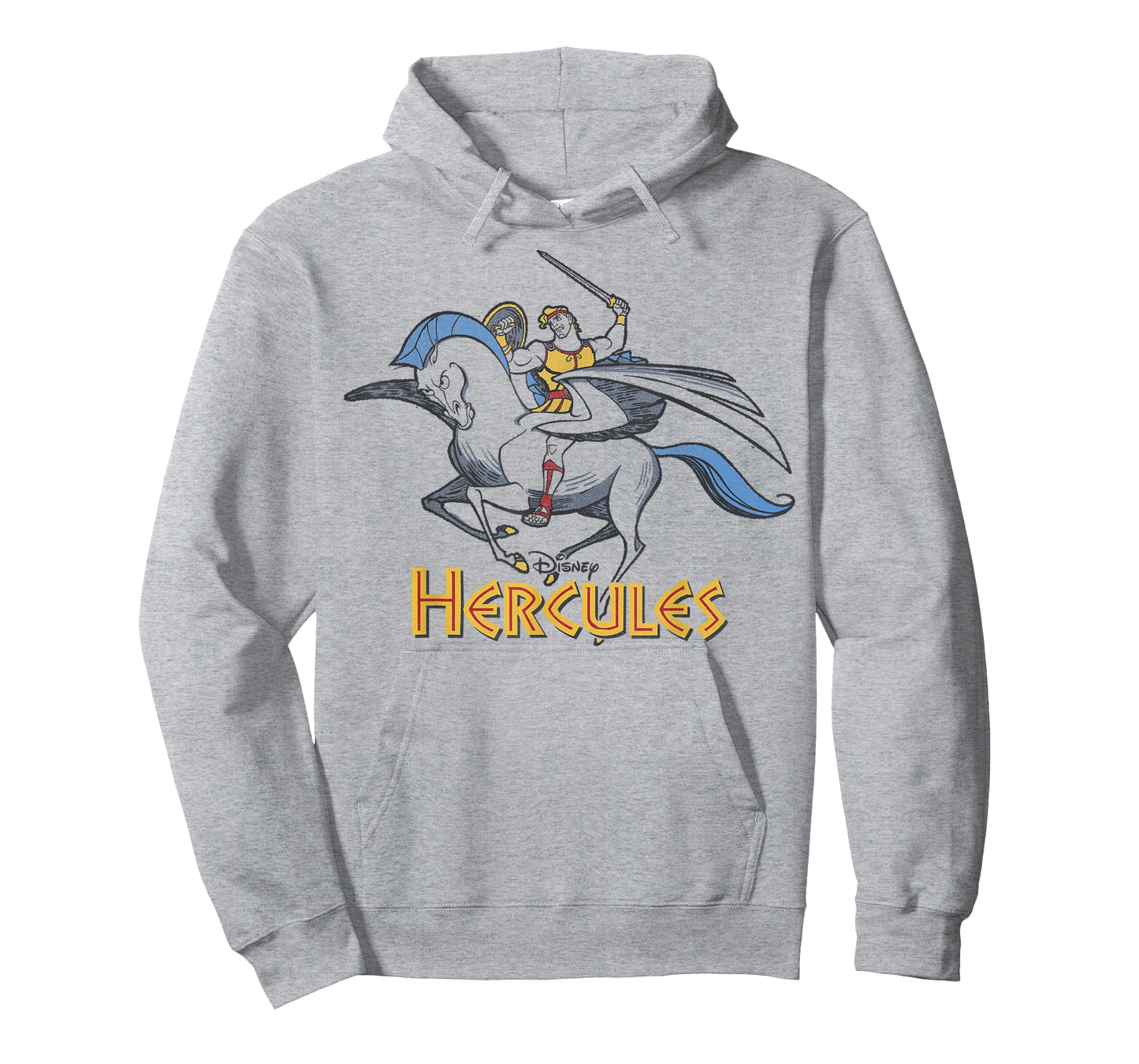 Disney Hercules Distressed Riding Pegasus Graphic T-Shirt T-Shirt