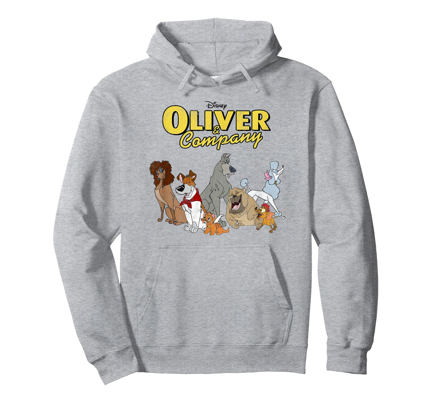 Disney Oliver & Company Group Shot Dog Gang Logo T-Shirt
