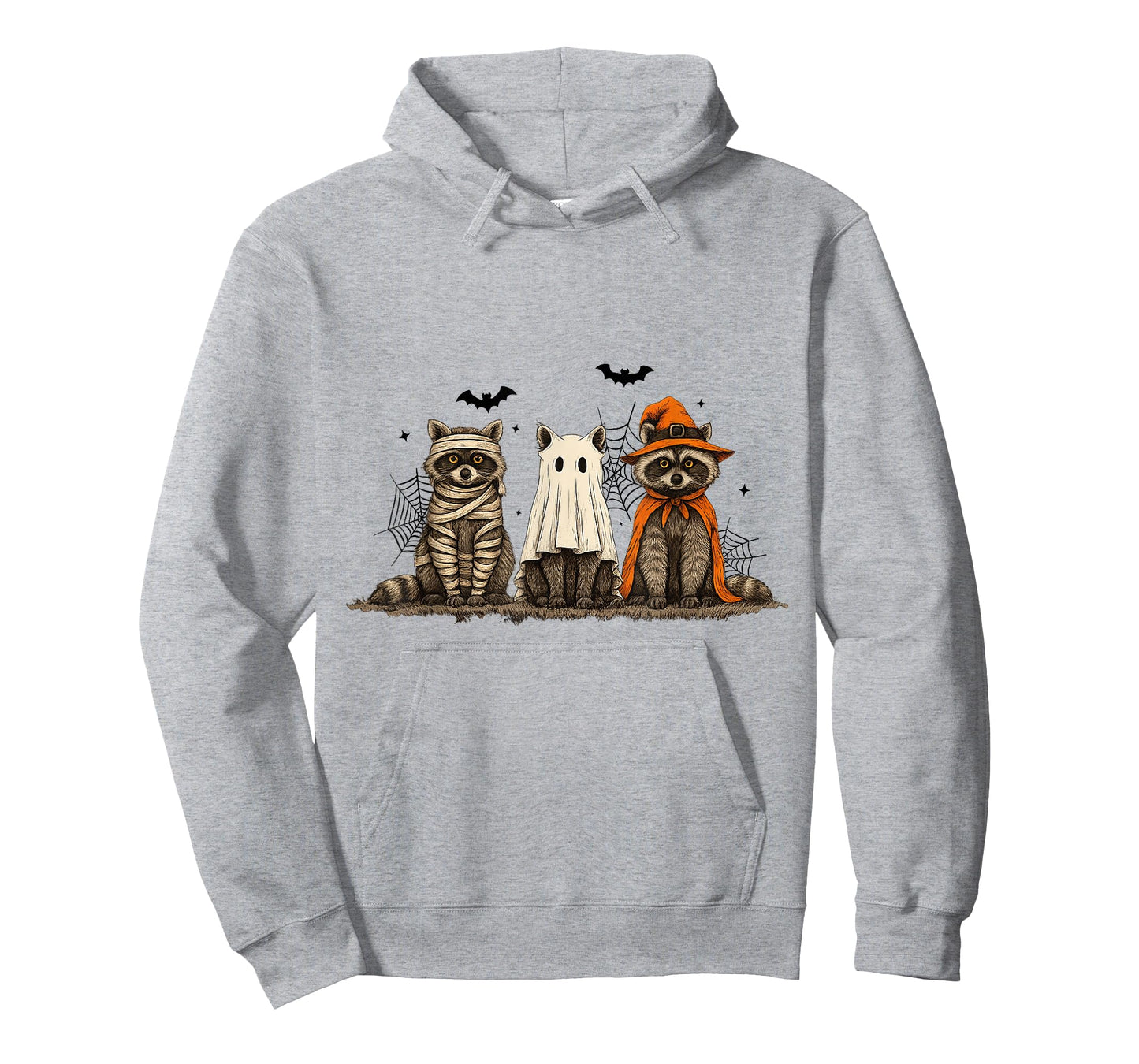 Cute Spooky Halloween Raccoons Men Women Kids Funny Raccoon T-Shirt