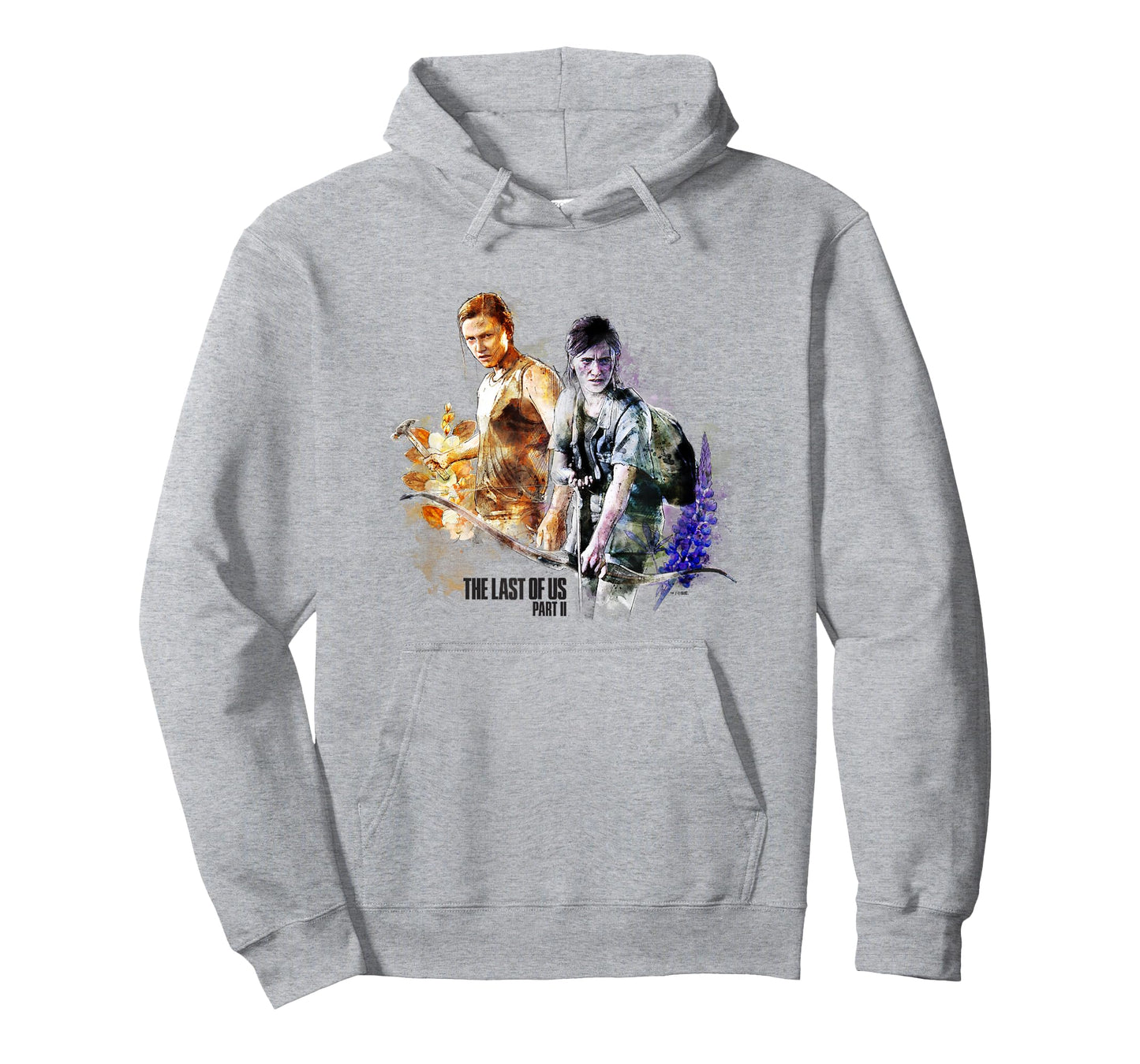 The Last of Us Part II Iconic Abby Ellie Watercolor Floral T-Shirt