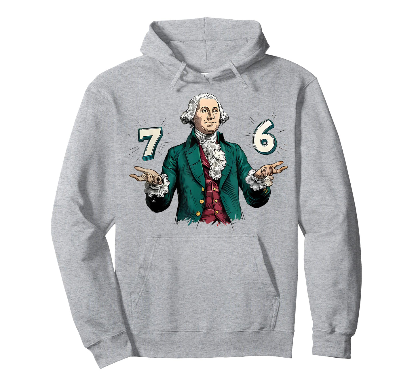 6-7 7-6 Six Seven Funny George Washington Historical Meme T-Shirt