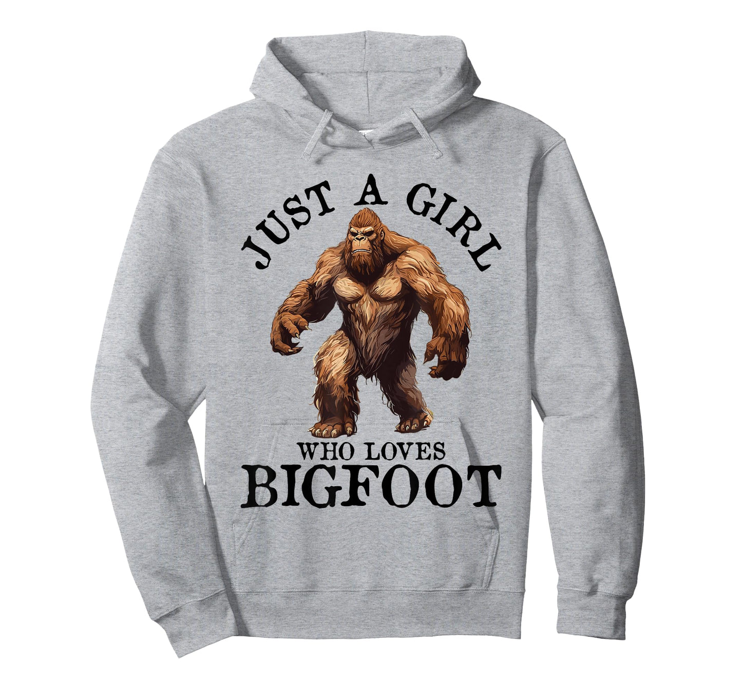 Bigfoot Just A Girl Who Loves Sasquatch Funny Retro Vintage T-Shirt