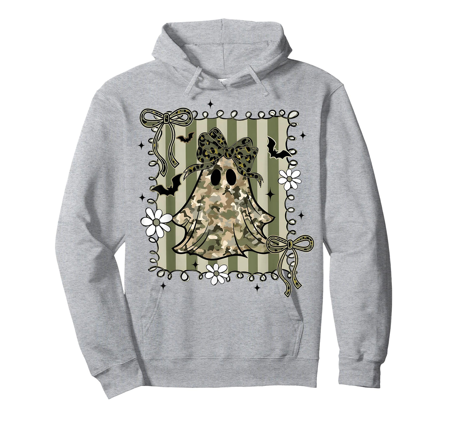 Funny Halloween Camouflage Camo Ghost Hello Hunting Season T-Shirt