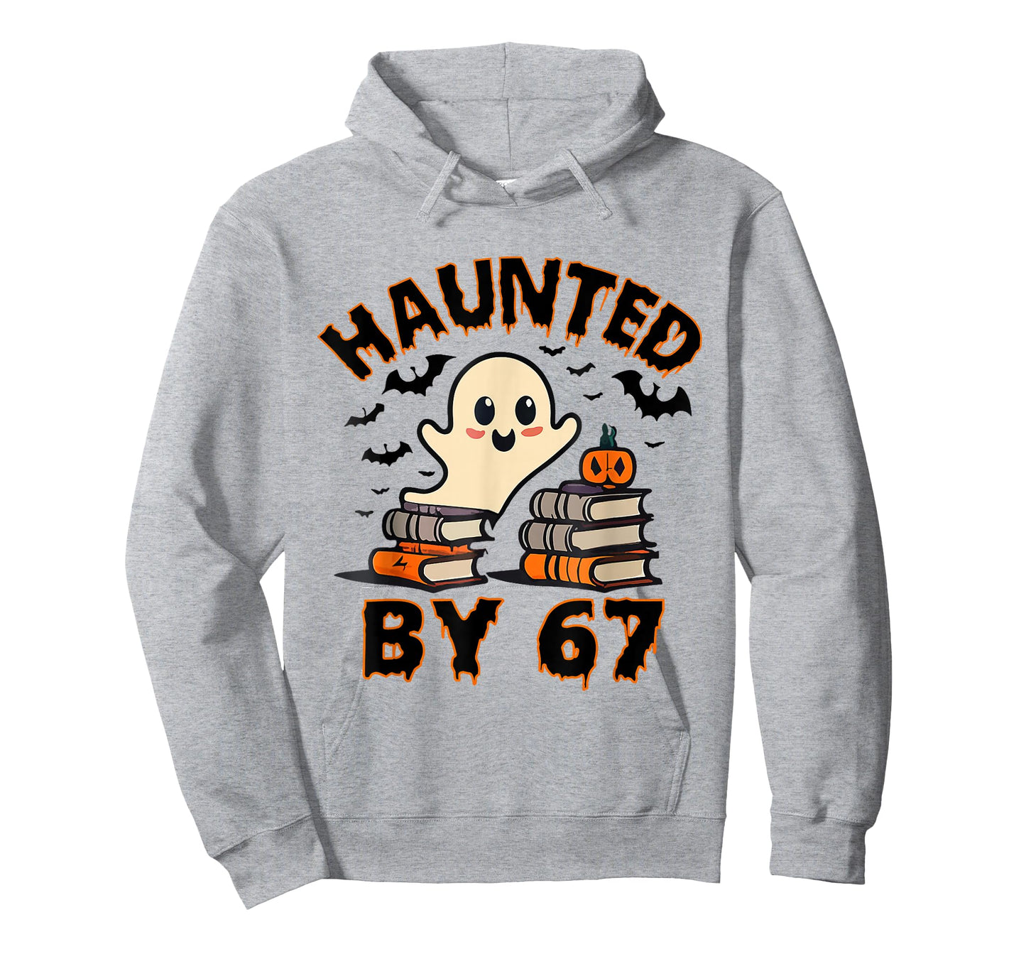 Haunted by 67 Funny Teacher Ghost Pumpkin Halloween Costume T-Shirt