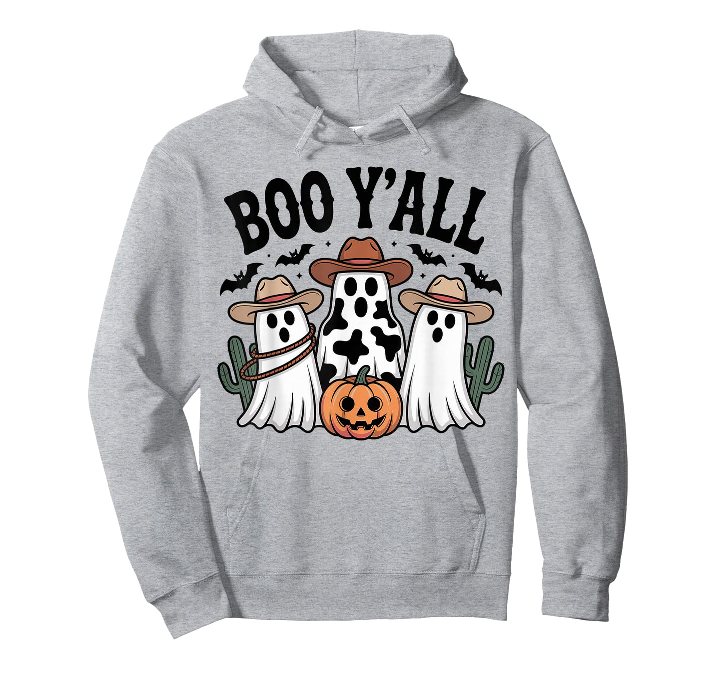 Cute Boo Y'all Cowboy Ghost Western Halloween Cowgirl Women T-Shirt
