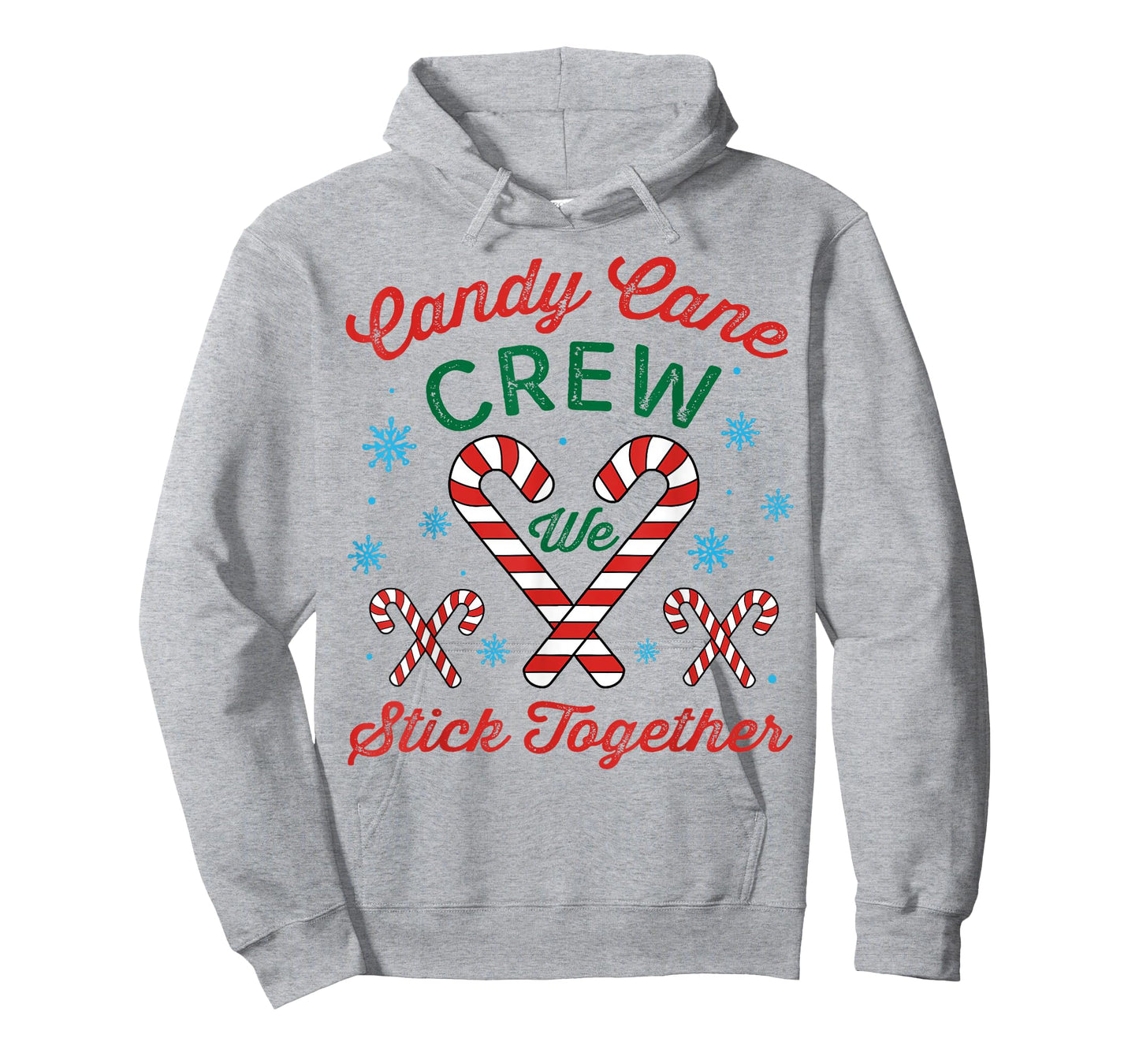 Candy Cane Crew We Stick Together Christmas Costume Xmas T-Shirt