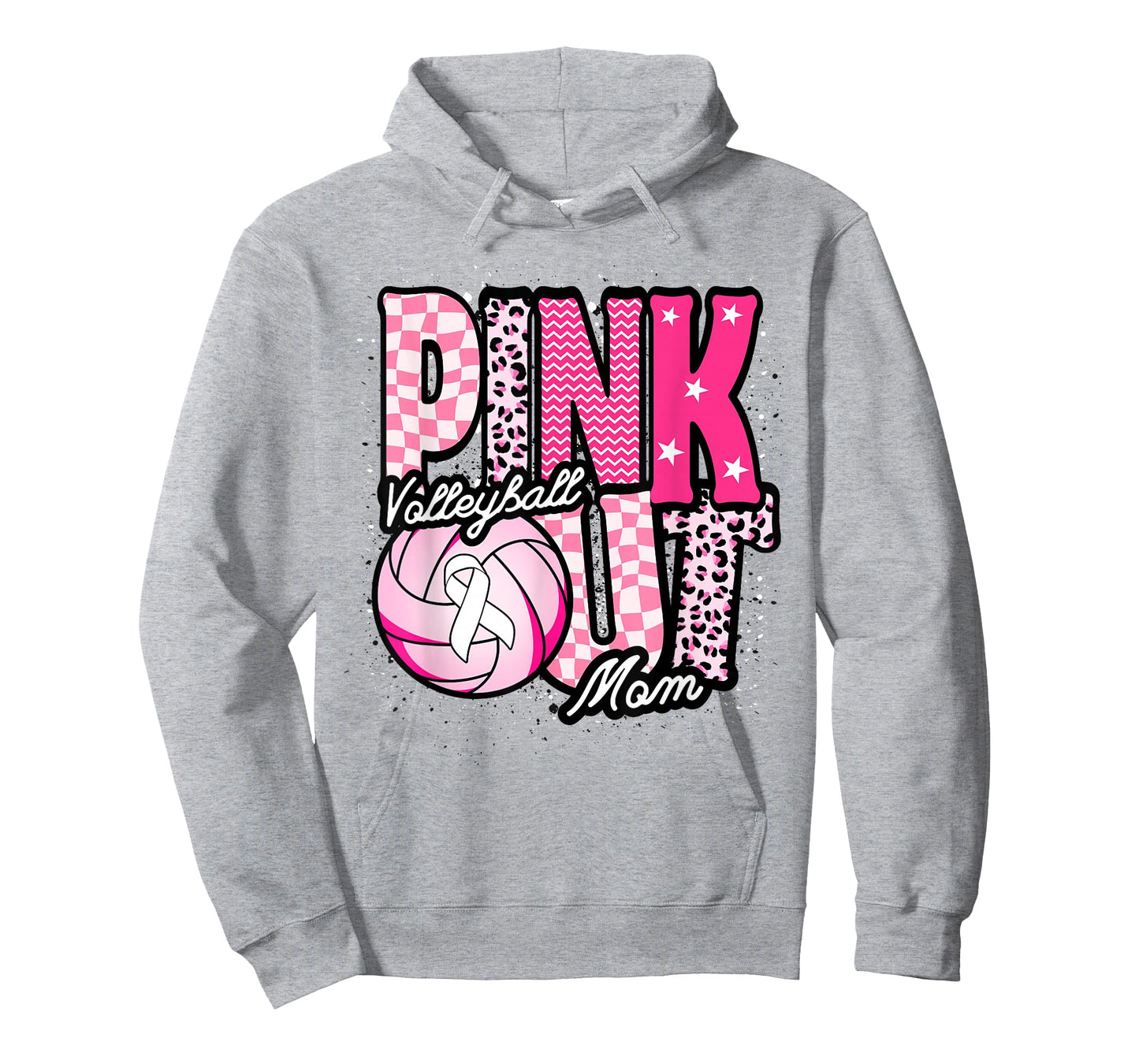 Pink Volleyball Mom Pink Out Day T-Shirt
