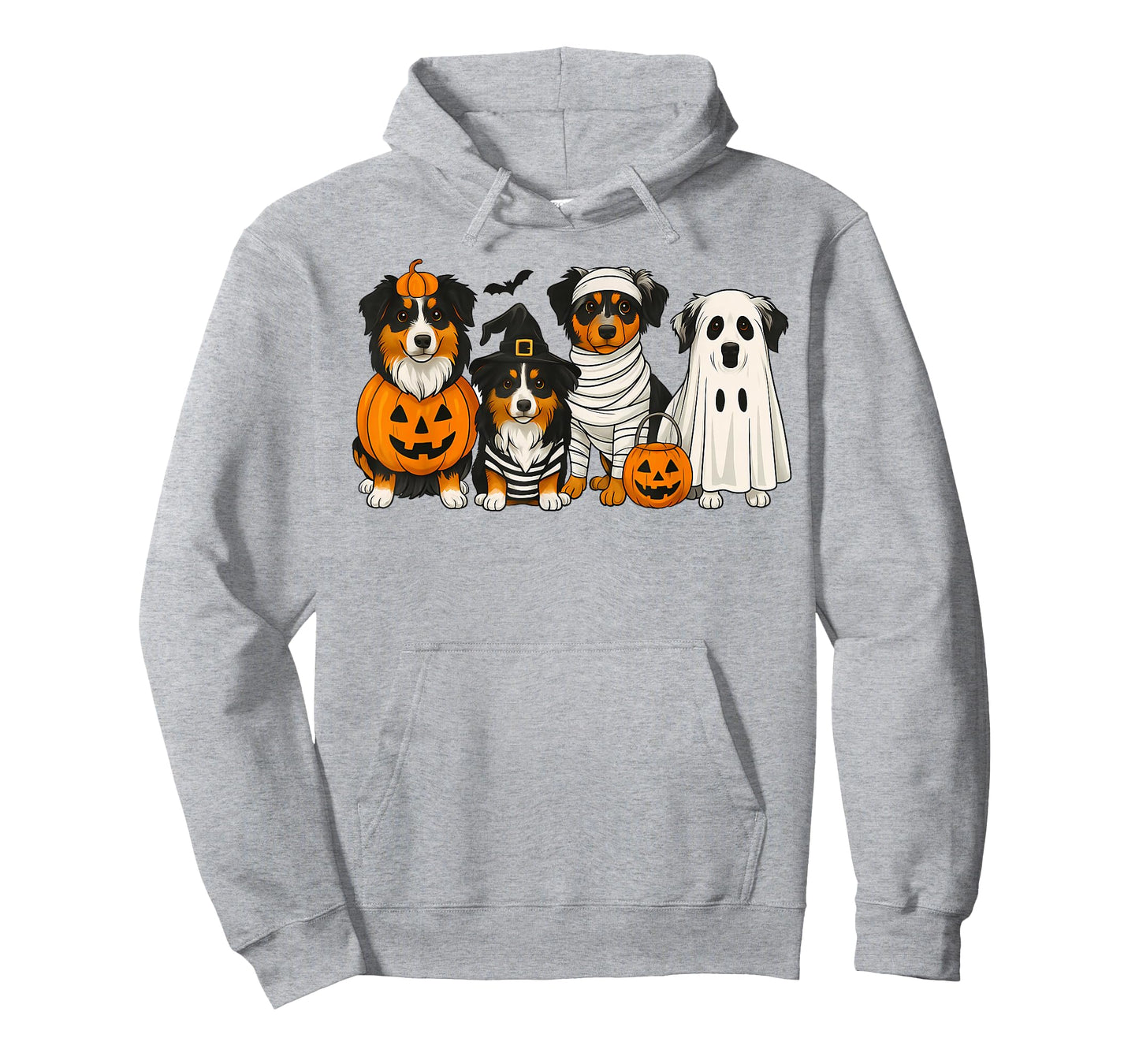 Australian Shepherd Lover Aussie Mom Halloween Vibes Spooky T-Shirt