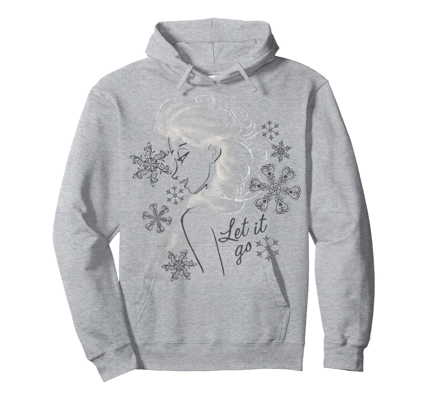 Disney Frozen Elsa Let It Go Profile Sketch T-Shirt
