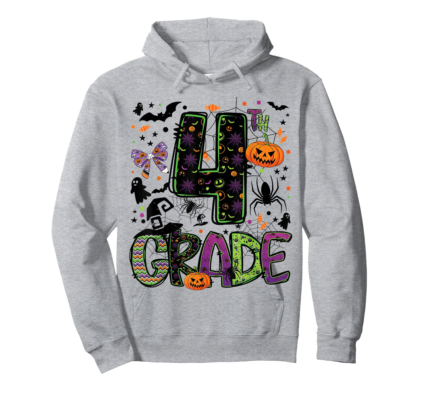 Halloween Spooky 4th Grade Halloween Team Student Teacher T-Shirt