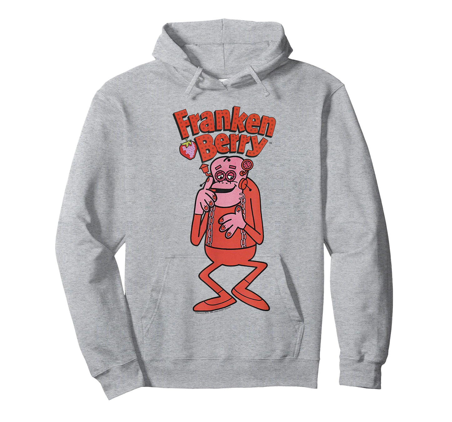 Franken Berry Vintage Strawberry Cereal Monster Mascot Logo T-Shirt