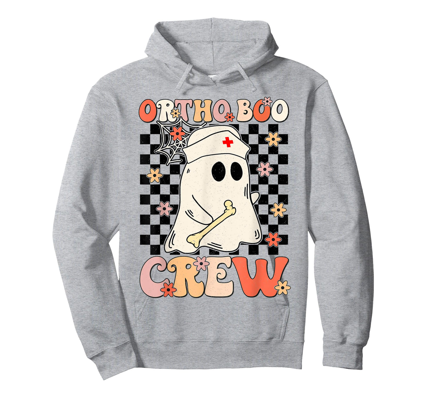 Ortho Boo Crew Ghost Pumpkin Orthopedic Nurse Halloween T-Shirt