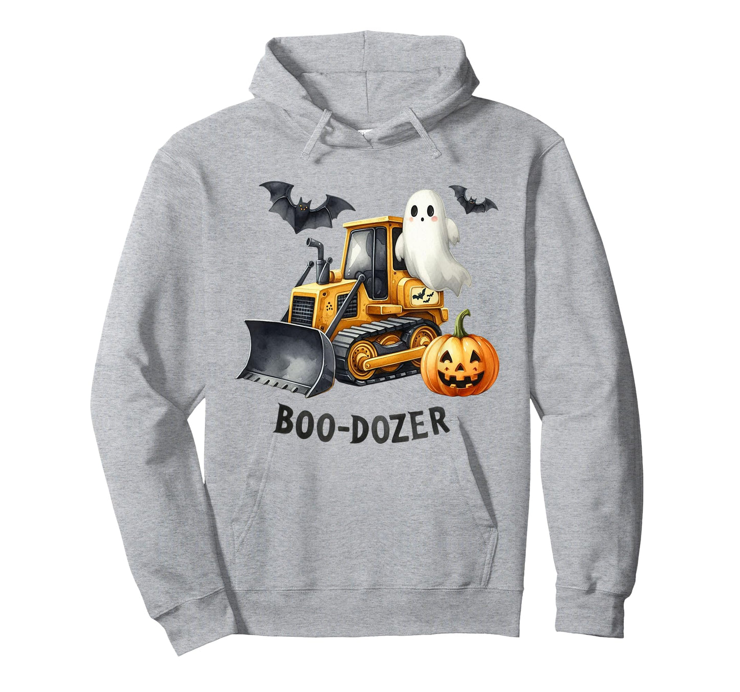 Halloween Bulldozer Construction Trucks Ghost Halloween Kids T-Shirt