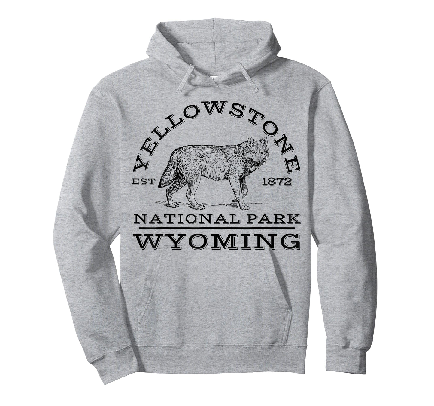 Yellowstone National Park Wolf Wyoming Hike Outdoors T-Shirt