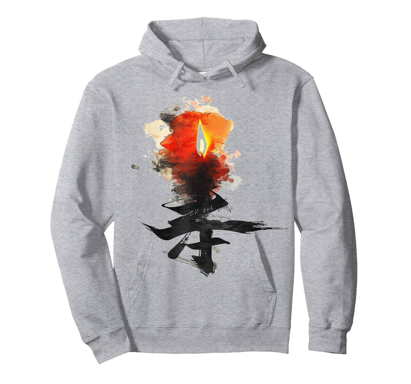 Anime Manga Abstract Motif Drawing Illustration Flame Anime T-Shirt