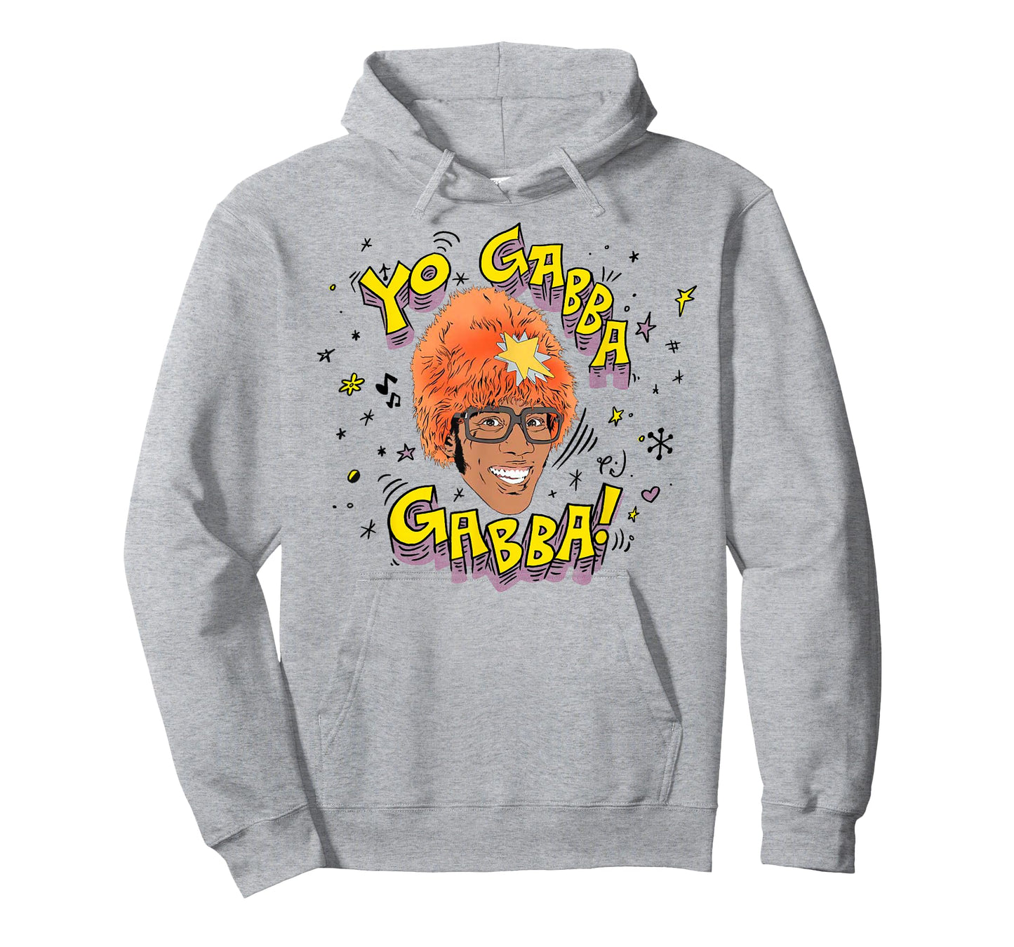 Yo Gabba Gabba! DJ Lance Illustration with Doodles TV Show T-Shirt