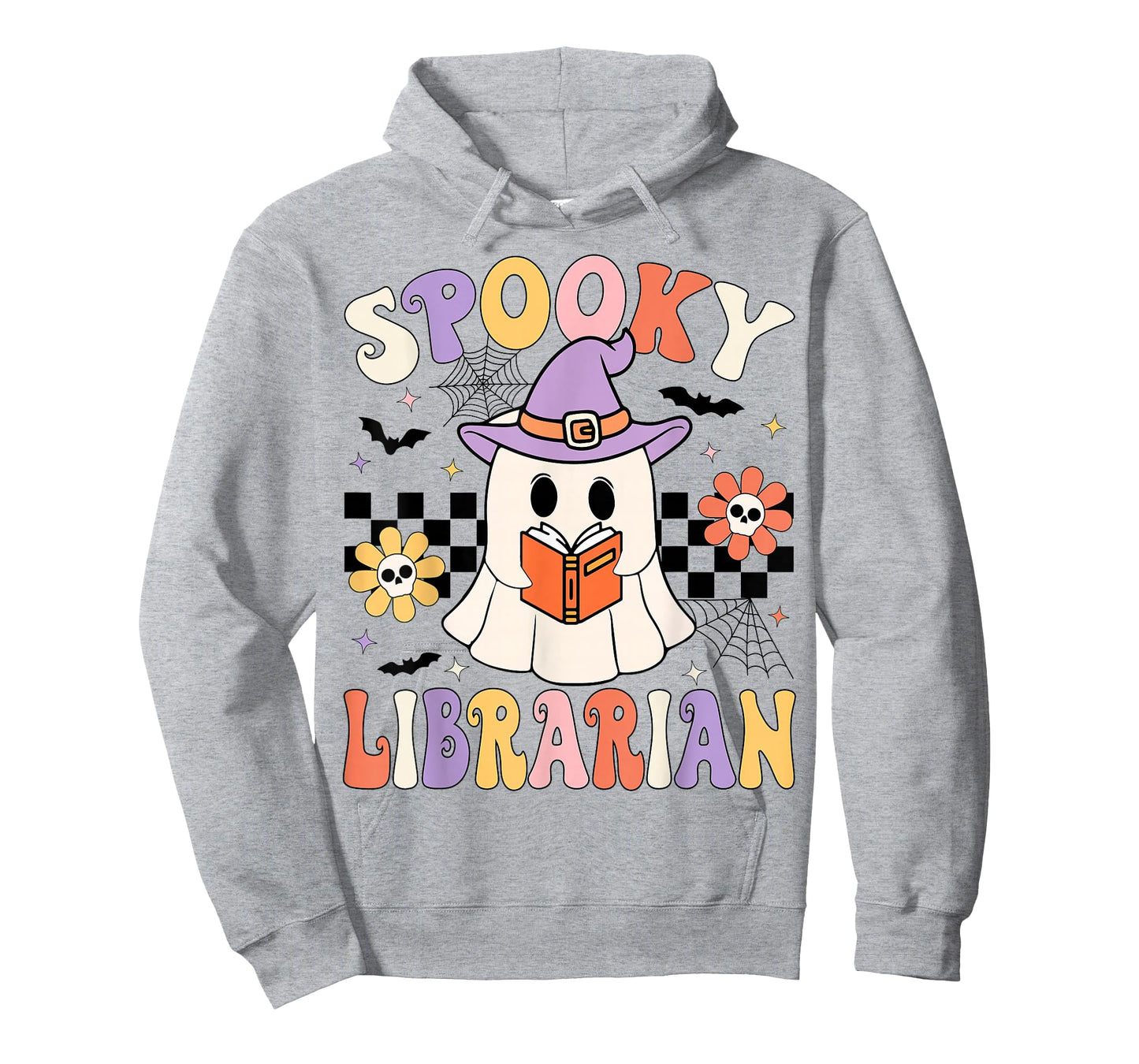 Groovy Spooky Librarian Halloween Library ghost Librarian T-Shirt